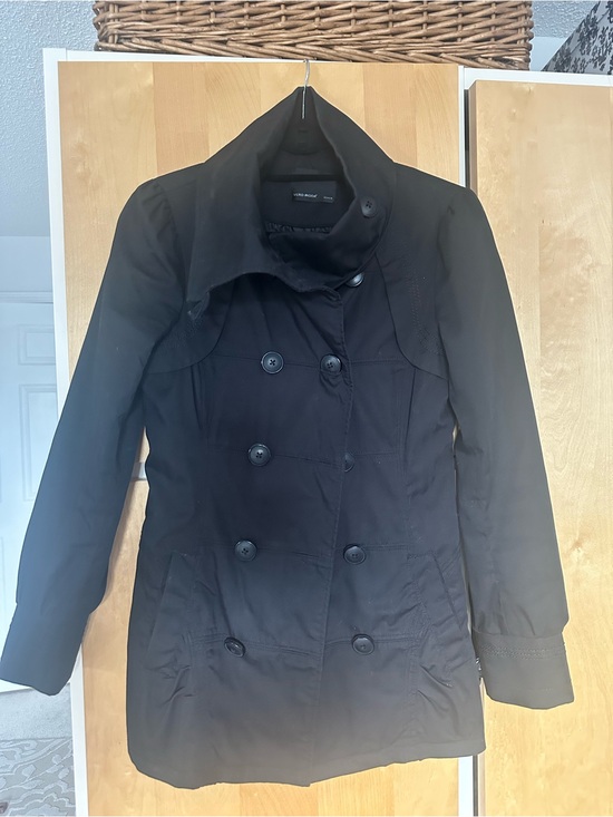 Vero Moda Jackets & Blazers - Vero Moda Black Double-Breasted Trench Coat